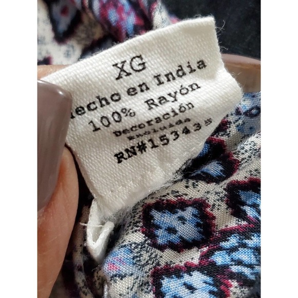 Beachlunchlounge Women's Multicolor Rayon Sleeveless Knee Length Dress Size XL - Picture 9 of 12